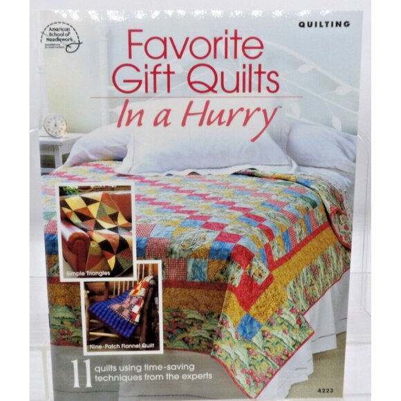 Quilting Favorite Gifts Quilts in A Hurry #4223 ©2004 Amer. School of Needlework - Picture 1 of 6